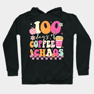 100 Days Of School Coffee Lover 100Th Day Of School Teacher Hoodie